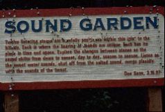 Sound Garden: entry sign